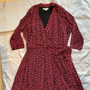 Liz Claiborne faux wrap dress